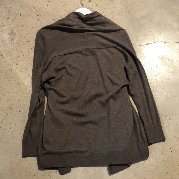 Vince. Marled Brown Tie-Front Cardigan - Picture 2 of 10